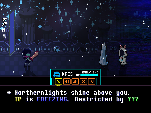 Screenshot of the fangame "DELTARUNE: Frostveil"