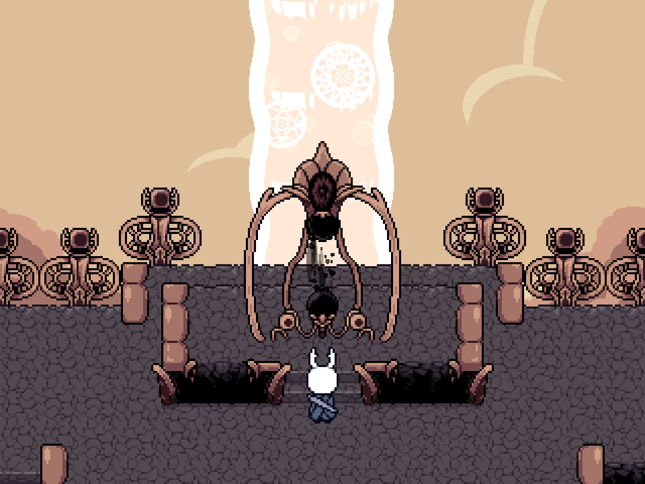 Screenshot of the fangame "Godhome"