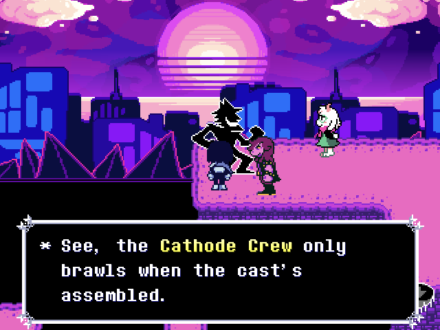 Screenshot of the fangame "Deltarune: UZUMAKI"